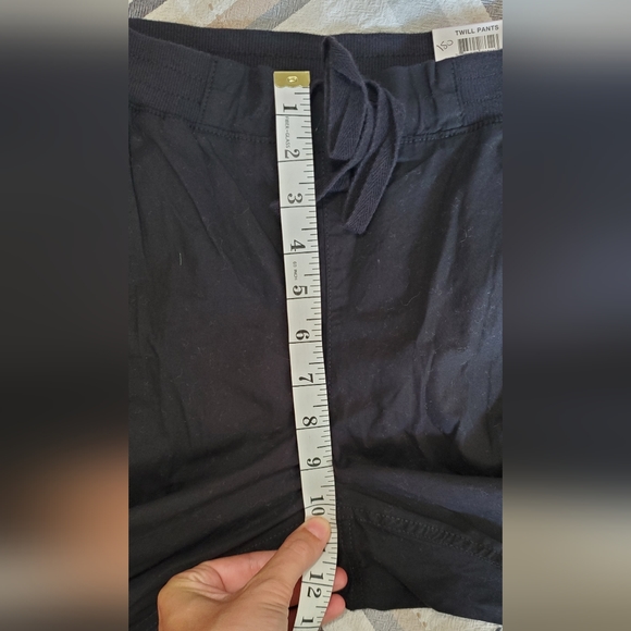 STYLE & CO BLACK PULL ON CUFFED UTILITY PANTS WITH DRAWSTRING SIZE 6 - Picture 11 of 12